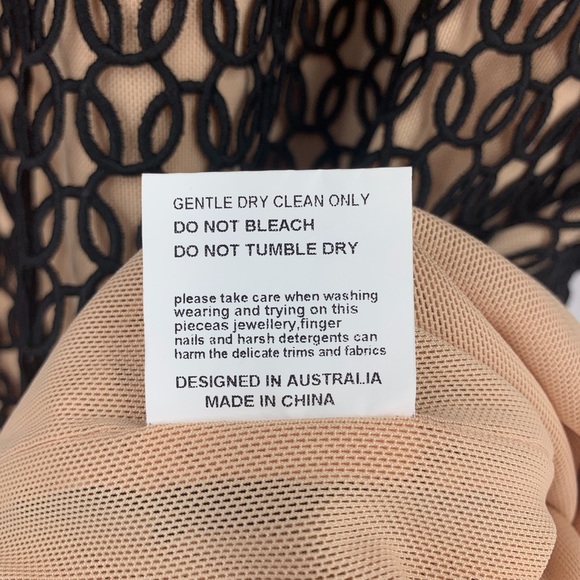 ELLIATT NEW Revelation Dress Black Mesh Sheath - Picture 8 of 8